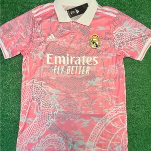 23/24 Real Madrid Chinese Dragon Football shirt Pink  Size S Slim Fit